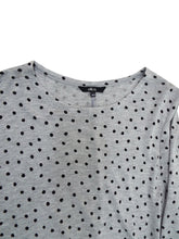 Load image into Gallery viewer, Grey Spotted Angel Sleeve Swing Longline Tunic Top