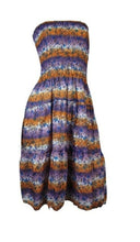 Load image into Gallery viewer, Purple-Orange Flower Print Dress
