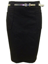 Load image into Gallery viewer, Black Autograph Chino Belted Skirts