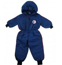 Load image into Gallery viewer, Navy Padded Hooded Waterproof Snowsuit Jacket