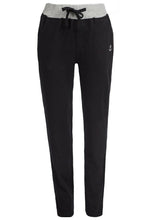 Load image into Gallery viewer, Black Contrast Elasticated Waistband Jogging Pants
