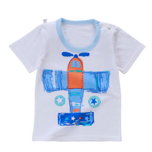 Load image into Gallery viewer, Toddler White Multi Plane Print T-shirt & Matching Shorts
