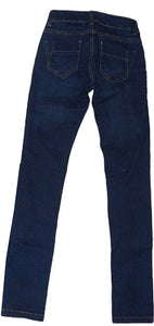 Blue Skinny Fit Stretchy Straight Leg Denim Jeans