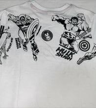 Load image into Gallery viewer, Boys White Official Marvel Comics Cotton T-Shirt