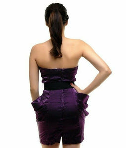 Purple Party Bandeau Strappy Dress