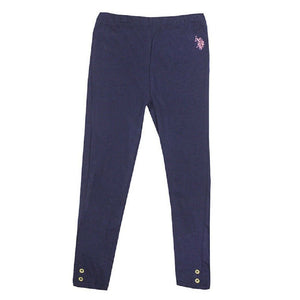 Girls Blue US Polo Stripe Short sleeve set