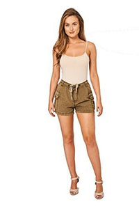 Khaki Adjustable Hotpant Summer Shorts