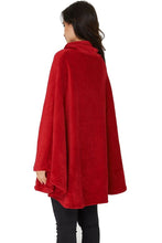 Load image into Gallery viewer, Red Super Soft Indoor Shawl Top Christmas Pullover
