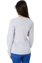 Load image into Gallery viewer, Unisex Adult Grey Seqiun Polar Bear Knitted Christmas Jumper