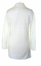 Load image into Gallery viewer, Ivory Chunky Knitted Cable Flap Collar Cardigan
