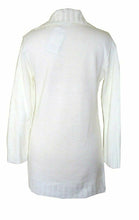 Load image into Gallery viewer, Ivory Chunky Knitted Cable Flap Collar Cardigan