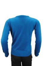 Load image into Gallery viewer, Kids Boys Girls Turquoise Soft Knitted Jumper