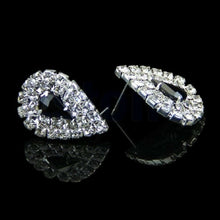 Load image into Gallery viewer, White & Black Crystal Bling Rhinestone Chocker set