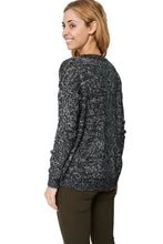 Load image into Gallery viewer, Grey Multi Loose Fit Soft Knit Jumper
