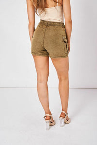 Khaki Adjustable Hotpant Summer Shorts
