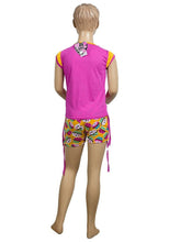 Load image into Gallery viewer, Cerise Multi Sweet & Sassy 3 Piece Pyjamas Set