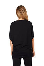 Load image into Gallery viewer, Black Eagle Print Batwing Shortsleeve Top