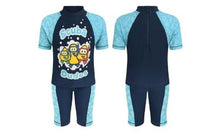 Load image into Gallery viewer, Blue Fab Blob Swimwear UV Sunsafe 2 Piece Swim Suit