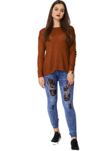 Load image into Gallery viewer, Burnt Brown Soft Touch Knit Jumper