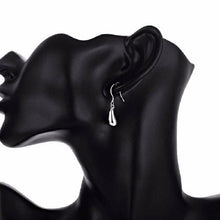 Load image into Gallery viewer, Ladies Girls Silver Plated Water Drop Cute Earrings