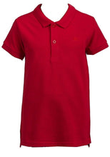Load image into Gallery viewer, Red Minoti Cotton Short Sleeve School Plain Polo Shirt

