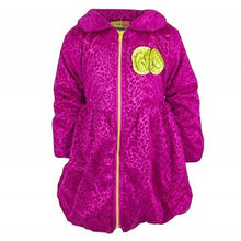 Load image into Gallery viewer, Pink Flocked Fleece Lined Puffer Zip Up Coat