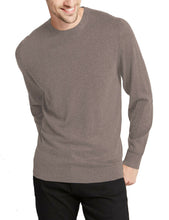 Load image into Gallery viewer, Mocha Cotton Blend Crew Neck Long sleeve Jumper
