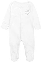 Load image into Gallery viewer, White Little Angel Pure Cotton Romper Sleepsuit