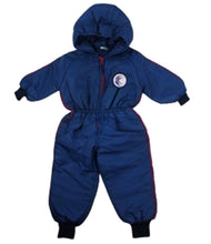 Load image into Gallery viewer, Navy Padded Hooded Waterproof Snowsuit Jacket
