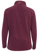Load image into Gallery viewer, Plum Regatta Zipped Funnel Neck Soft Fleece Top