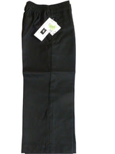 Load image into Gallery viewer, Boys Black Half Elasticated Waist Pull Up School Trouser
