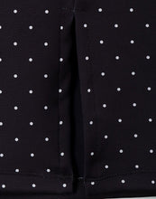 Load image into Gallery viewer, Black Polka Dot Spotted Elasticated Waist Pencil Skirt

