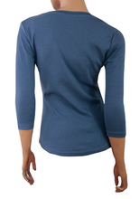 Load image into Gallery viewer, Ladies Pure Cotton Stretchy 3/4 Sleeve Top