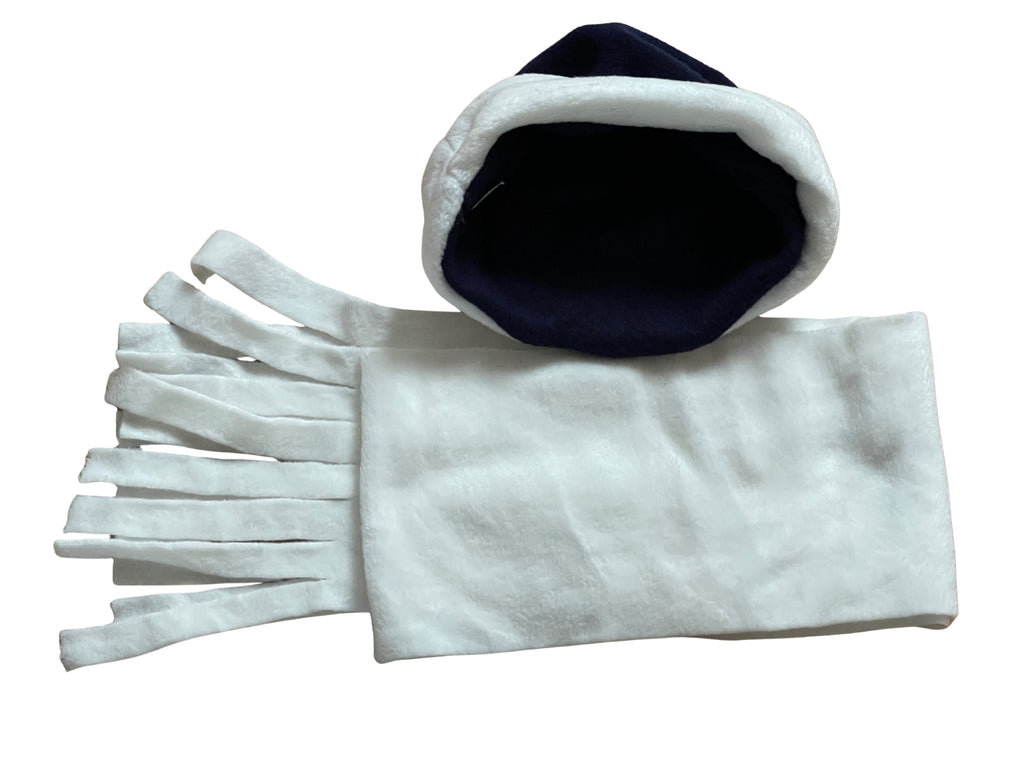 Boys Girls Harry Potter Navy & Cream Soft Fleece Warm Autum Winter Cap & Scarf
