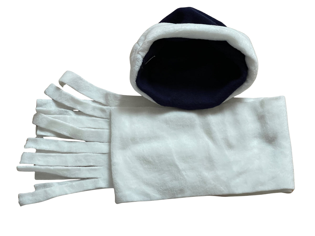 Boys Girls Harry Potter Navy & Cream Soft Fleece Warm Autum Winter Cap & Scarf