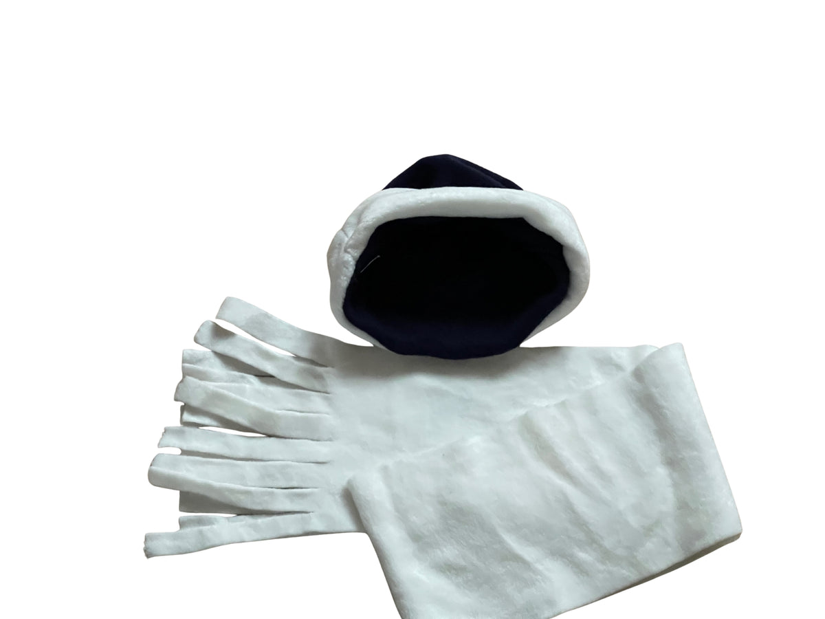 Boys Girls Harry Potter Navy & Cream Soft Fleece Warm Autum Winter Cap & Scarf