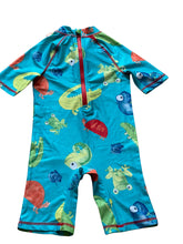 Load image into Gallery viewer, Boys Turquoise Crocodile Multi Prints Swimwear Sunsafe UV40+ Swimming Suits
