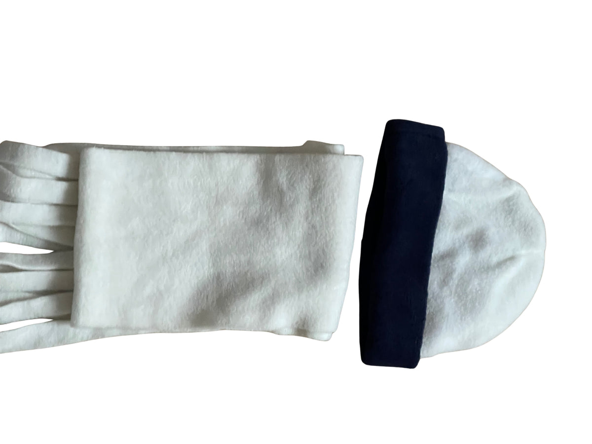 Boys Girls Harry Potter Navy & Cream Soft Fleece Warm Autum Winter Cap & Scarf