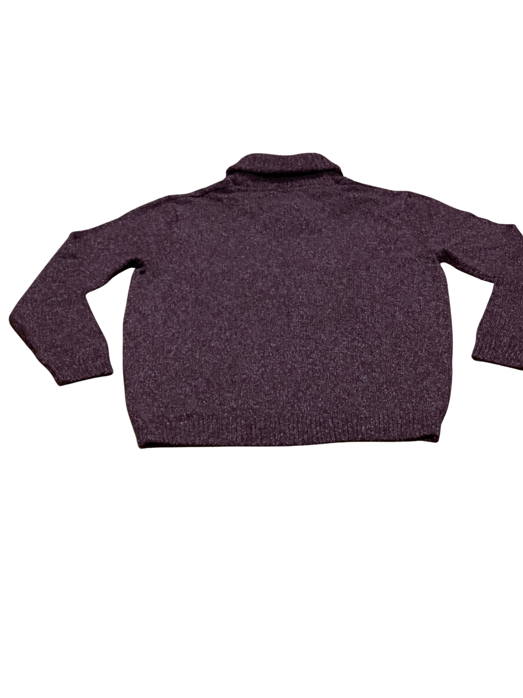 Mens Burgundy Plus Size Shawl Collar Thick Knit Long Sleeve Sweater Jumper 3XL