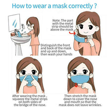 Load image into Gallery viewer, Face Mask Disposable Non Surgical Nonwoven 3Ply Breathable Nose Mouth Protection
