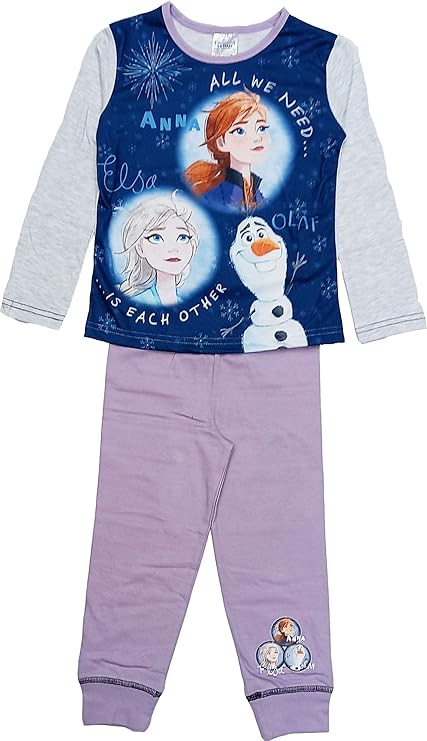 Girls Disney Frozen All We Need Is Each Other Print Pyjamas Set