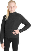 Girls City Comfort Pullover Ribbed High Neck Knitted Long Sleeve Sweater Jumper