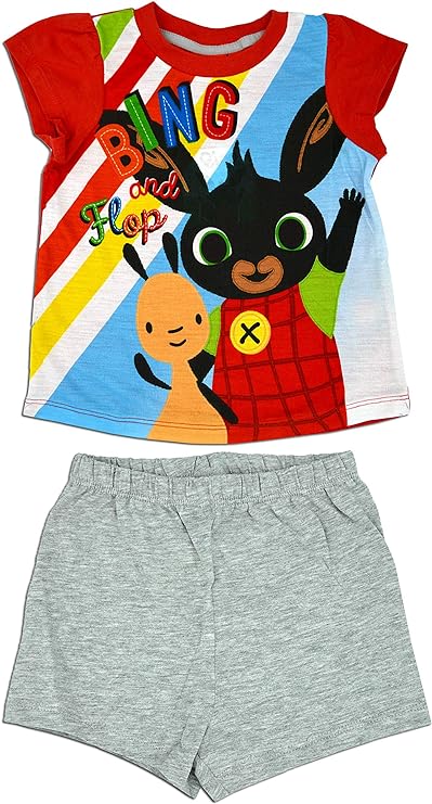 Girls Toddlers CBeebies Bing & Flop Shortsleeve Top & Shorts Shortie Pyjamas
