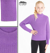 Load image into Gallery viewer, Girls City Comfort Pullover Ribbed High Neck Knitted Long Sleeve Sweater Jumper
