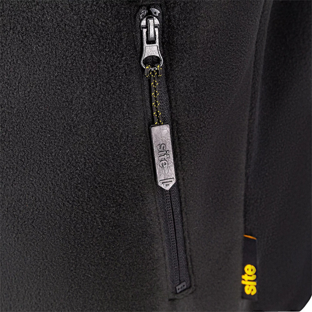 Mens Site Black Anti-Pill Soft Vest Fleece Gilet Outdoor Walking Bodywarmer