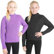 Load image into Gallery viewer, Girls City Comfort Pullover Ribbed High Neck Knitted Long Sleeve Sweater Jumper
