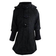 Load image into Gallery viewer, Girls Brave Soul Hooded Fully Lined Knitted Ribbed Sleeves Winter Coats
