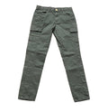 Boys Olive Cotton Rich Combat Cargo Casual Regular Fit Trousers