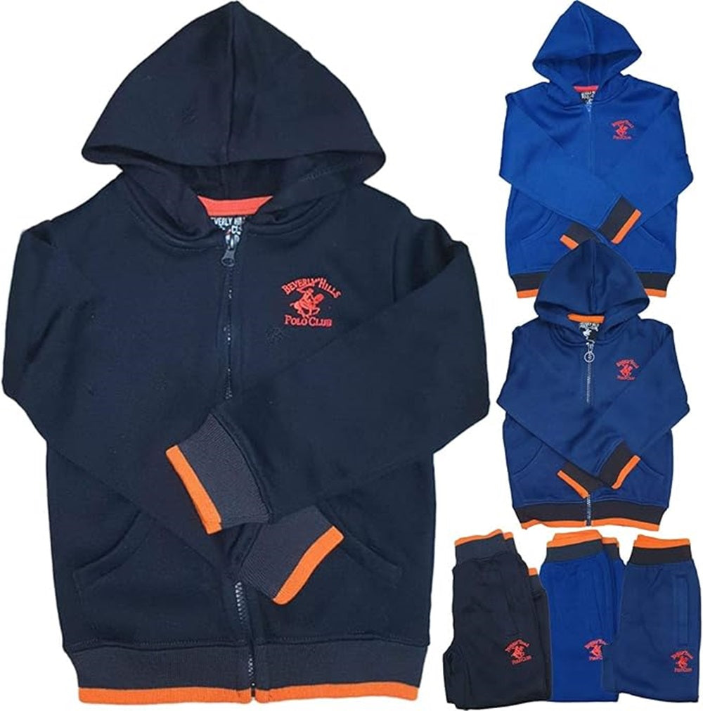 Boys Beverly Hills Polo Club Fleece Hoodie Tracksuit Set