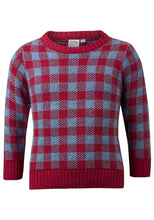 Load image into Gallery viewer, Boys Girls Kids Palomino Red &amp; Blue Check Cotton Rich Jumpers
